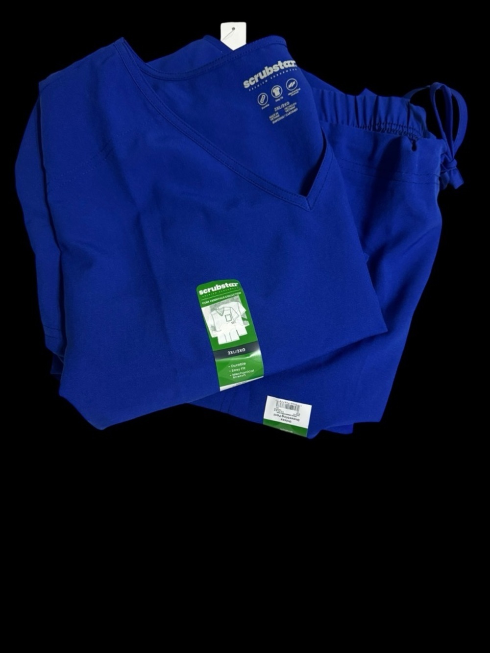 Scrubstar V-Neck Medical Scrub Set in Blue 3X